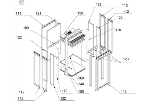 電梯轎廂結(jié)構(gòu)