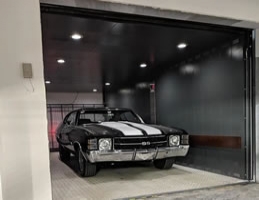 實(shí)拍：國外汽車電梯