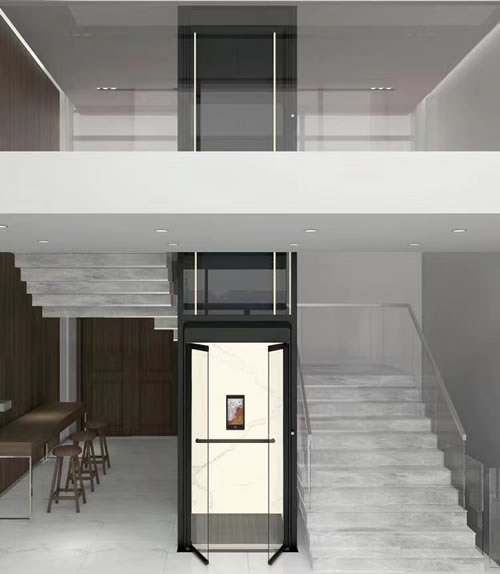 鋼帶平臺家用電梯